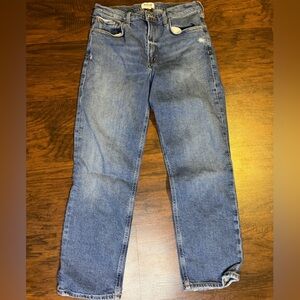 Agolde Women's Blue Straight Jeans